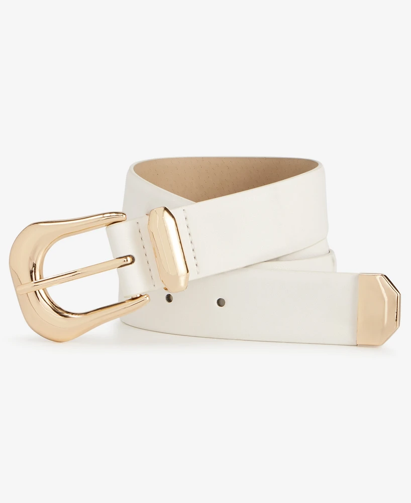 On 34th Metal Tip Black Belt, Exclusively at Macy's