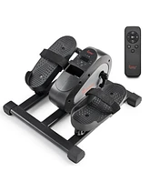 Sunny Health & Fitness Smart Motorized Mini Elliptical Trainer, Indoor Under-Desk Pedal Exerciser with Free SunnyFit App via Bluetooth