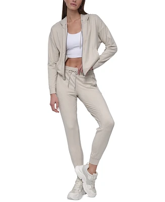 Dkny Sport Women's Spacedye High-Waist Slim Joggers