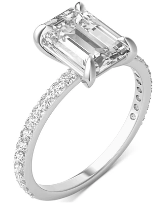 Charles & Colvard Moissanite Classic Basket Solitaire Engagement Ring (3 ct. t.w.) 14k White Gold