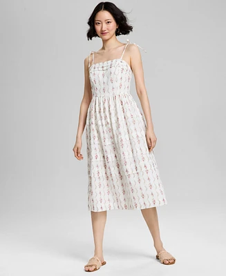 And Now This Women's Printed Tiered Midi Dress, Exclusively at Macy's