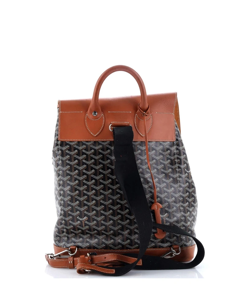 Pre-Owned Goyard Mm Alpin Backpack Coated Canvas