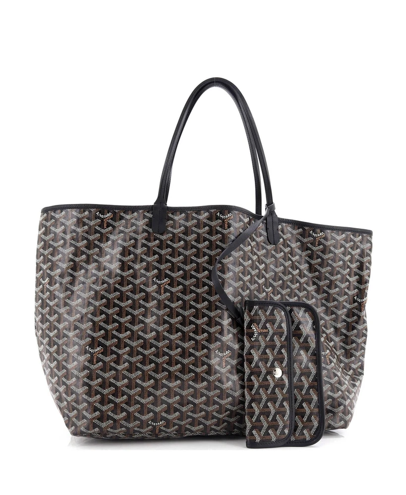Pre-Owned Goyard Gm Saint Louis Tote Printed Coated Canvas