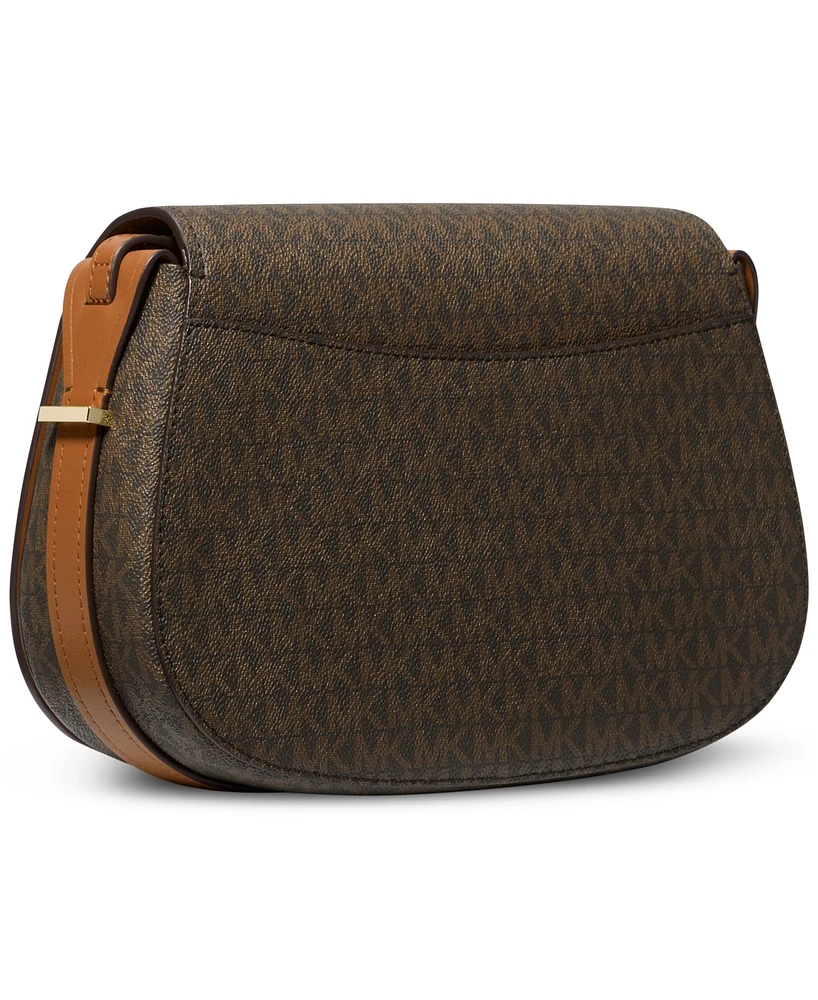 Michael Kors Lydia Small Monogram Flap Messenger