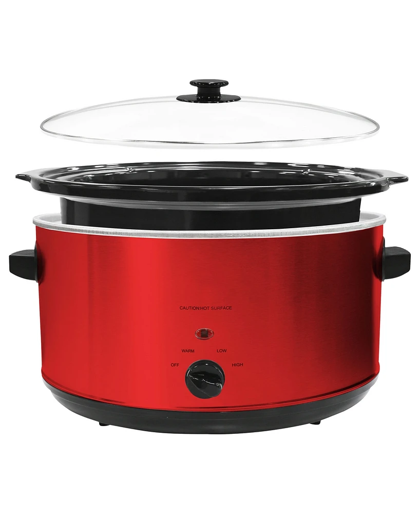 Elite Cuisine 8.5 Quart Stainless Steel Slow Cooker