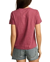 Lucky Brand Women's Cotton Mickey Lucky Logo Graphic T-Shirt