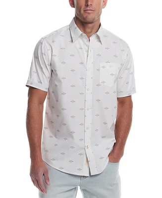 Weatherproof Vintage Men's Short Sleeve Cotton Poplin Shirt