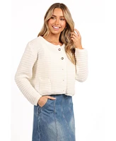 Petal and Pup Women's Decket Button Front Cardigan