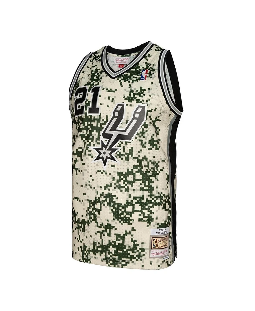 Mitchell & Ness Men's Tim Duncan Camo San Antonio Spurs 2013/14 Swingman Jersey