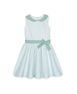 Hope & Henry Toddler Girls Peter Pan Collar Seersucker Dress