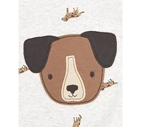 Carter's Baby Boys Dog-Print Short-Sleeve Romper