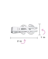 Bling Jewelry Dollar Sign Money Clip Card Holder Brushed Stainless Steel