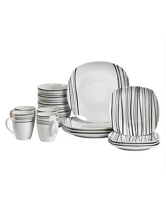 Tabletops Unlimited Justin 16 Pc. Dinnerware Set, Service for 4