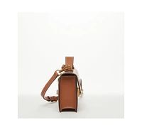Susu Little Brown Bag Leather Small Crossbody Purse Cute Women's Handbag with Top Handle and Adjustable Strap