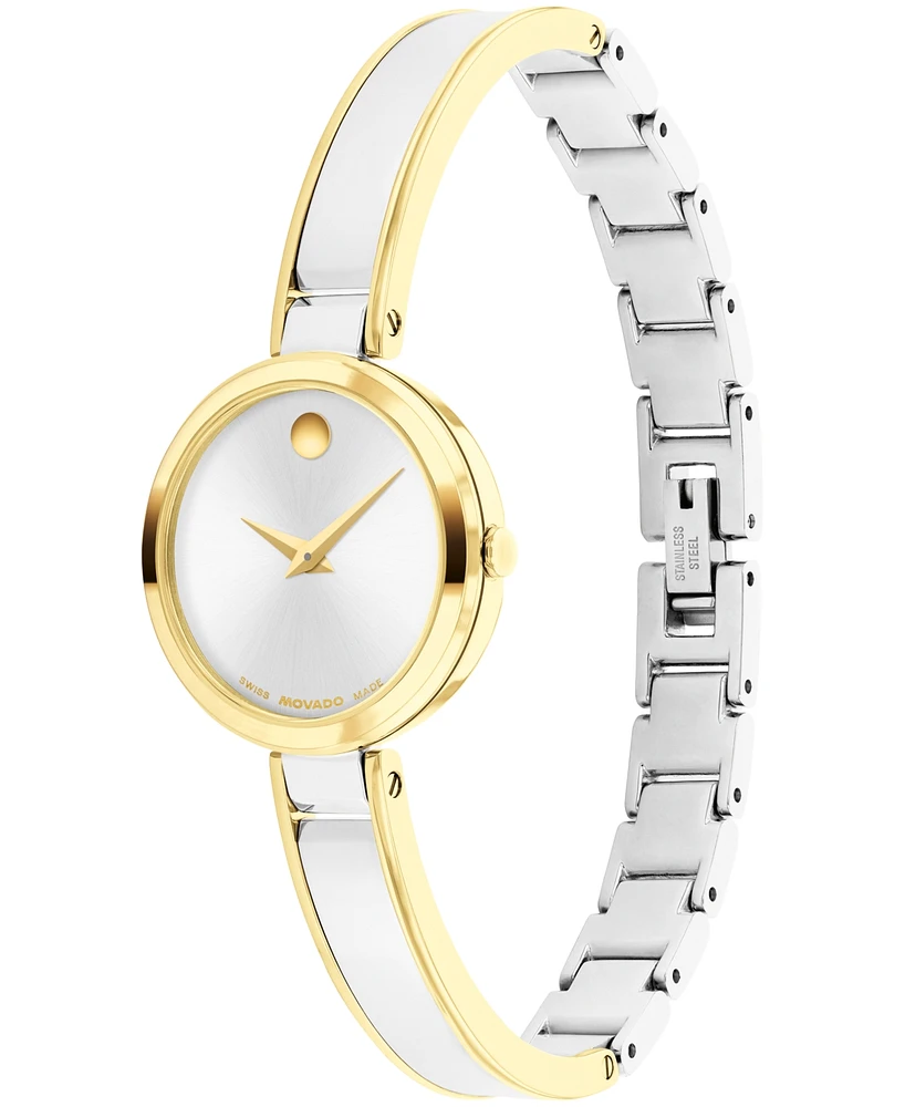 Movado Women's Moda Swiss Quartz Stainless-Steel Yellow Pvd Watch, 24mm