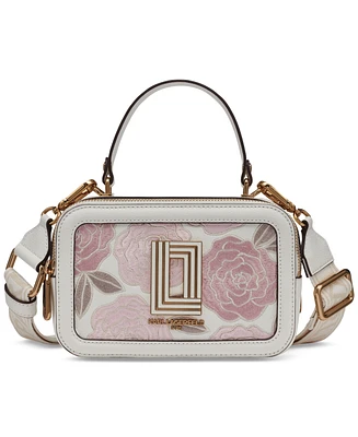 Karl Lagerfeld Paris Simone Embroidered Camera Crossbody