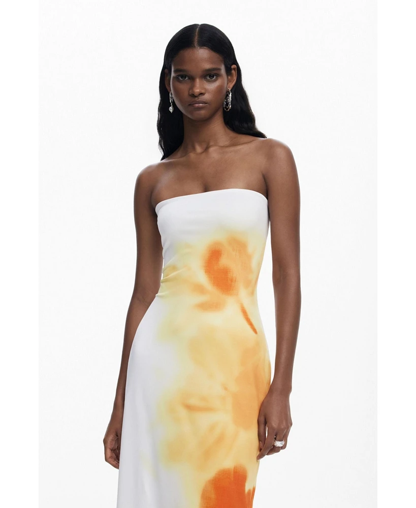 Desigual Women's Floral bandeau dress