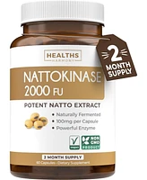 Nattokinase 2000 Fu (Non-gmo), Powerful Nattokinase Supplement Made from Naturally Fermented Soybeans for Heart Health Support, Healths Harmony