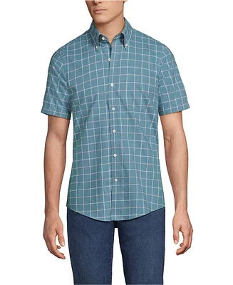 Lands' End Men's Short Sleeve No Iron Twill Shirt