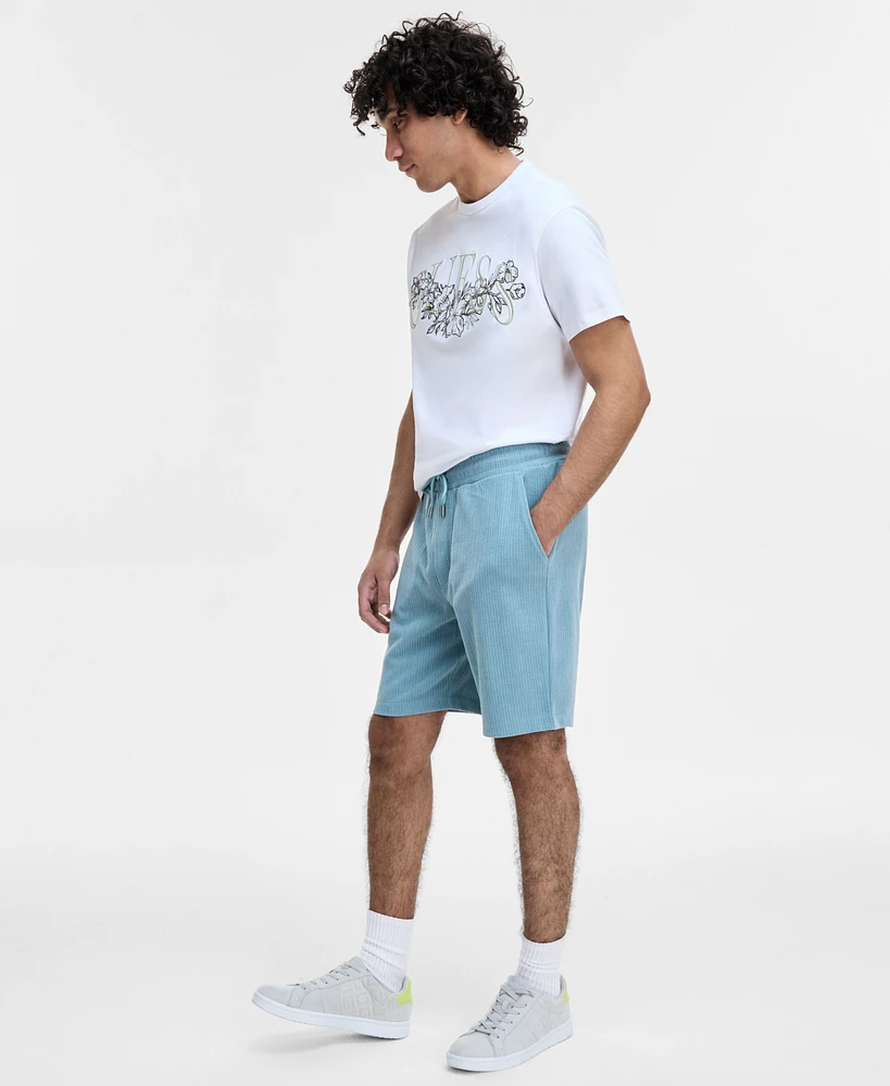 Guess Men's Baron Textured Knit Shorts