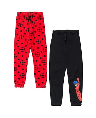 Miraculous Little Girls Ladybug Fleece 2 Pack Leggings
