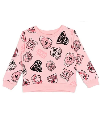 Star Wars Toddler Girls The Mandalorian Yoda French Terry Sweatshirt to