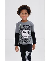 Nightmare Before Christmas Boys Disney T-Shirt and Fleece Pants