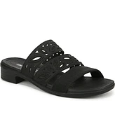 LifeStride Women's Poppy Washable Block Heel Slide Sandals