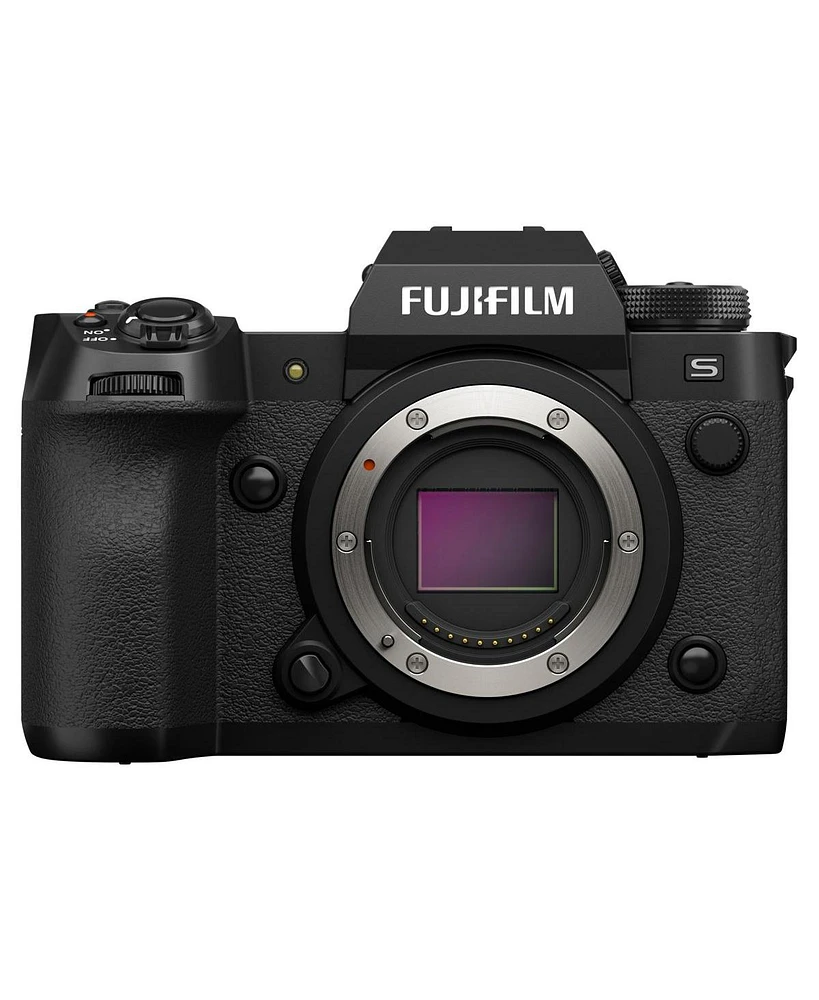 Fujifilm X-H2S Mirrorless Camera, Black with Flashpoint Zoom Li-on X R2 Ttl On-Camera Round Flash Speedlight