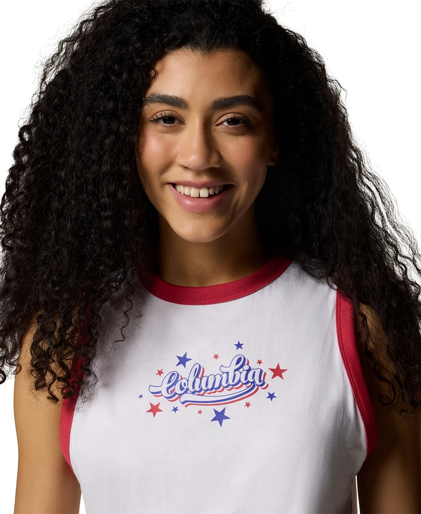 Columbia Women's Rolling Bend Graphic Ringer Tank Top