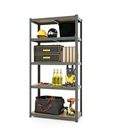 5-Tier Shelving Unit with 2000 Lbs Capacity Heavy-Duty Storage Rack for Home & Garage