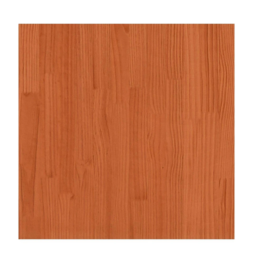 Patio Sofas Corner 2 pcs Wax Brown Solid Wood Pine