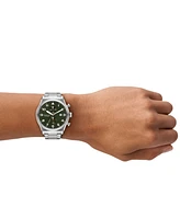 Michael Kors Men's Panorama Chronograph Silver-Tone Stainless Steel Watch, 44mm