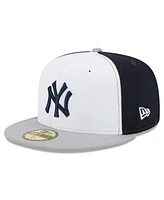 New Era Men's Navy/Gray York Yankees 2025 Mlb Clubhouse 59FIFTY Fitted Hat