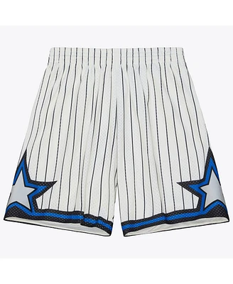 Mitchell & Ness Men's Cream Orlando Magic 1993/94 Hardwood Classics Team Color Swingman Shorts