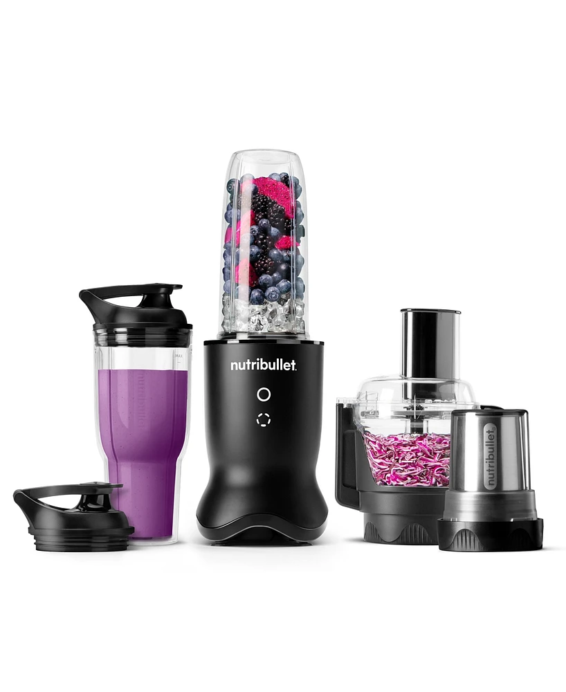 nutribullet Ultra Plus+ Compact Kitchen System with Food Processor and Coffee Grinder Attachments