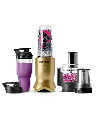 nutribullet Ultra Plus+ Compact Kitchen System with Food Processor and Coffee Grinder Attachments