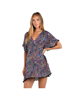 Sunshine 79 Women's Cover Up Swim Disco Dream Caftan