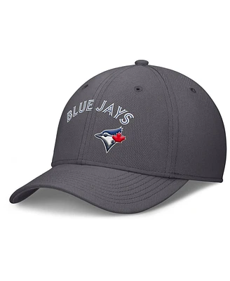 Nike Men's Gray Toronto Blue Jays Swoosh Performance Flex Hat