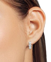 Forever Grown Diamonds Lab Diamond Triple Cluster Statement Earrings (2 ct. t.w.) Sterling Silver or 14k Gold-Plated