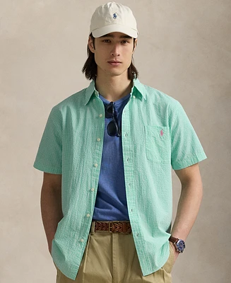 Polo Ralph Lauren Men's Rl Prepster Classic-Fit Checked Seersucker Shirt