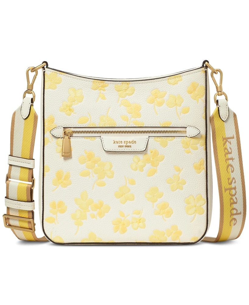 kate spade new york Hudson Spring Pansies Messenger Crossbody