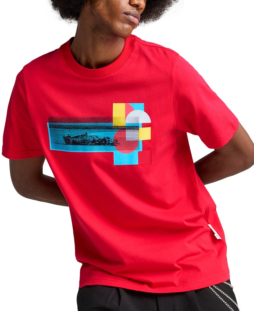 Puma Men's Scuderia Ferrari Regular-Fit Race Car Graphic T-Shirt