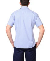 Tailorbyrd Men's Signature Gingham Short Sleeve Shirt