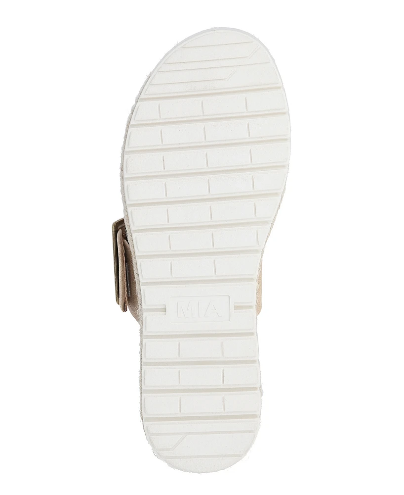 Mia Women's Kika Platform Slide Round Toe Sandals
