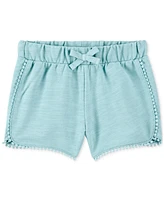Carter's Toddler Girls Cotton Pom-Pom Dolphin Shorts