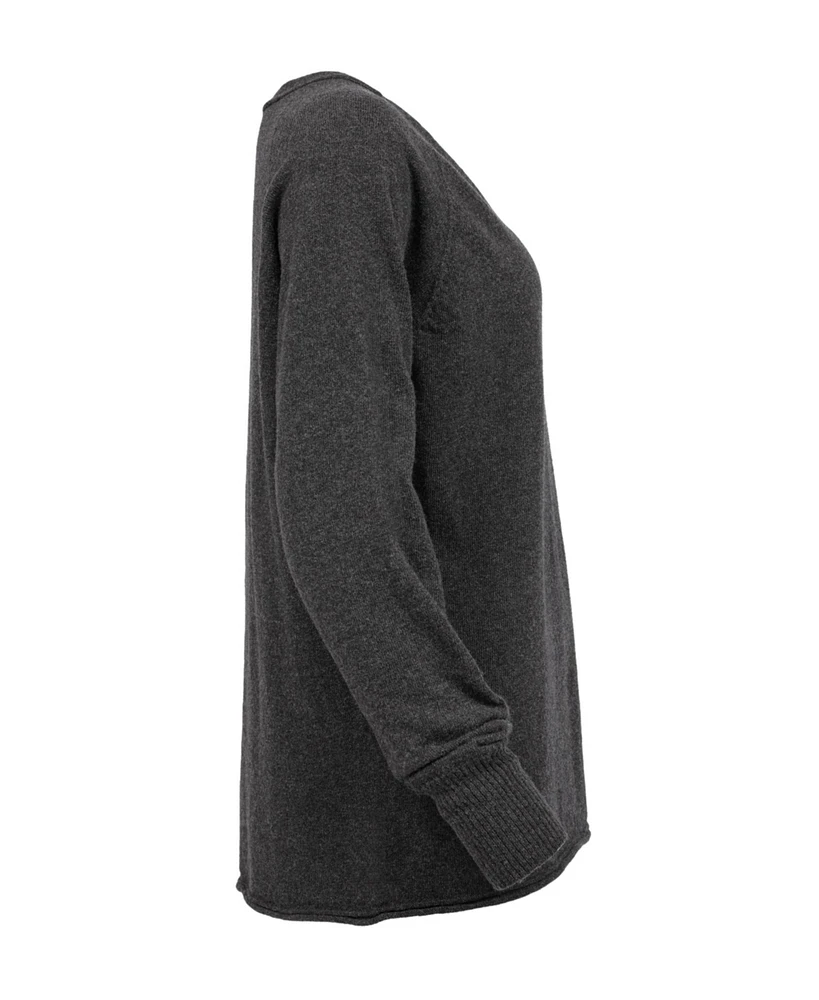 Celtic & Co. Women's Geelong Wool Slouch V-Neck Sweater