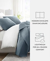 ienjoy Home Stripe Stitch 2-Pc. Quilt Set, Twin/Twin Xl