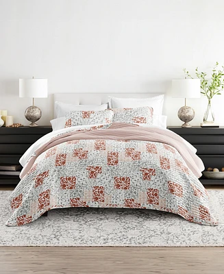 ienjoy Home Scrolled Patchwork Reversible 3-Pc. Lightweight Quilt Set