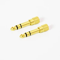 Mee audio 1/4" (6.3 mm) Stereo Audio Adapter (2 Pack)